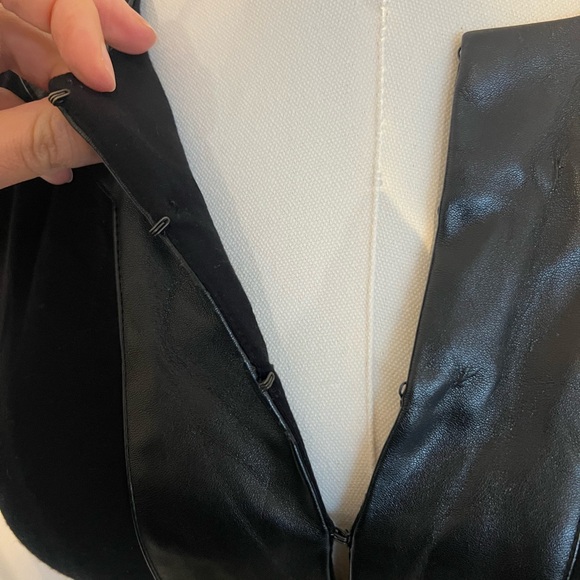 Marciano Black Women's Dress with Leather Accents - Picture 6 of 7